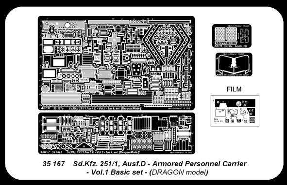 Aber 35167 Sd.Kfz.251/1 ausf.D part 1 basic set (DRA) (1/35) – image 4