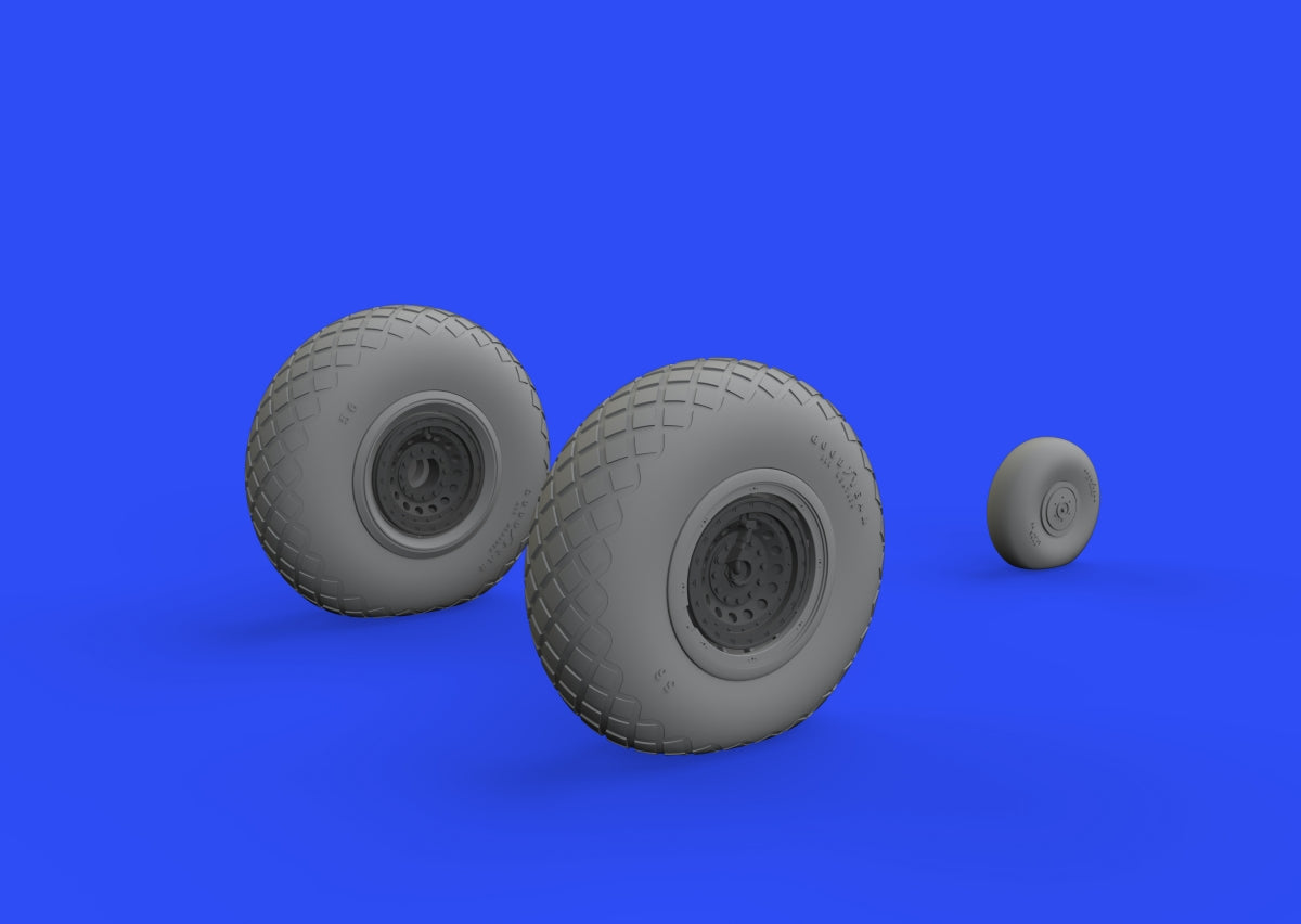 Eduard 6481020 B-17F wheels diamond tread EDUARD 1/48 – imagen 4