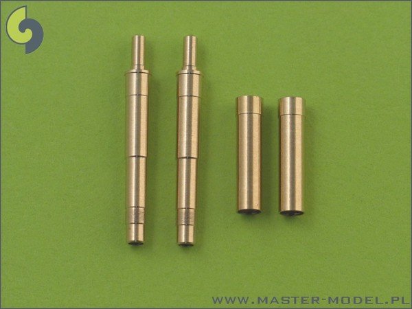 Master AM-32-009 German aircraft machine gun MK 108 (30mm) barrels &amp;amp; blast tubes (2pcs) (1/32)