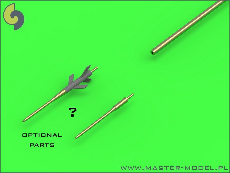 Master AM-48-120 Su-9 / Su-11 (Fishpot / Fishpot C) - Pilot Tubes and missile rails heads 1/48 – imagen 3