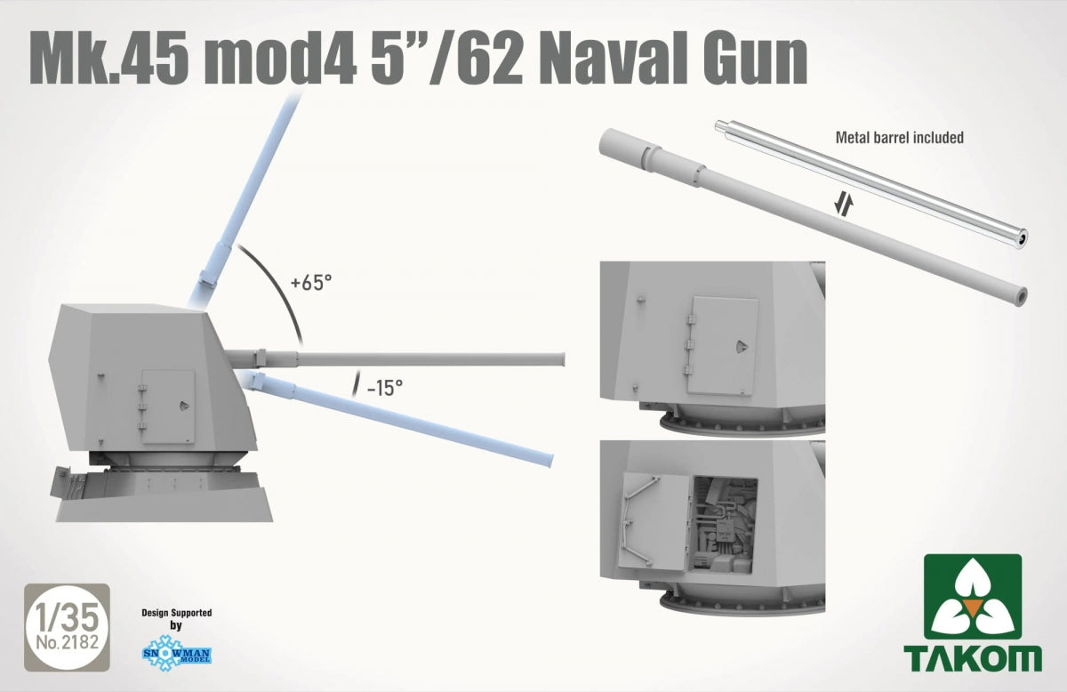 Takom 2182 Mk.45 mod 4 5/62 Naval Gun 1/35 – Bild 3