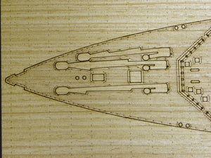 Pontos 35004WD1 HMS Prince of Wales, ensemble de pont en bois (1/350) – image 2