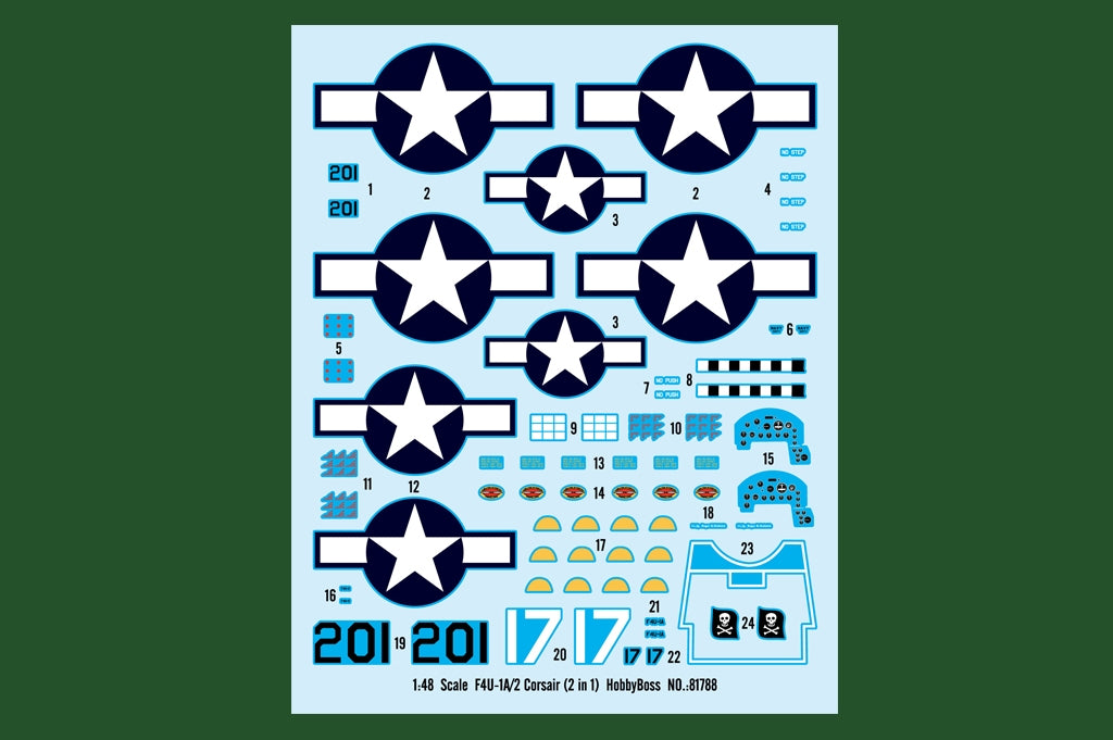 Hobby Boss 81788 F4U-1A/2 Corsair (2 in 1) 1/48 – Bild 5