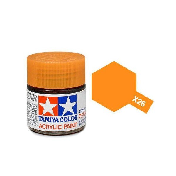 Tamiya 81026 Acrylic X-26 Clear Orange 23ml