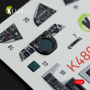 KELIK K48074 F-14A TOMCAT INTERIOR 3D DECALS FOR ITALERI KIT 1/48 – image 9