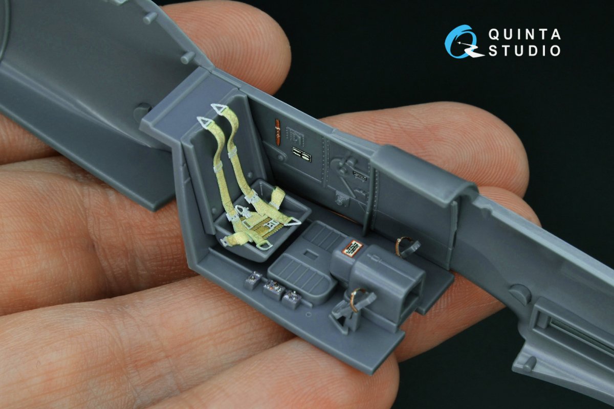 Quinta Studio QD48161 Bf 109G-10 3D-Printed &amp;amp; colored Interior on decal paper (Eduard) 1/48 – Bild 4