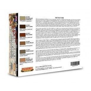 Lifecolor CS45 Acrylic paint set British uniforms Set 2 6x22ml – obrázek 2