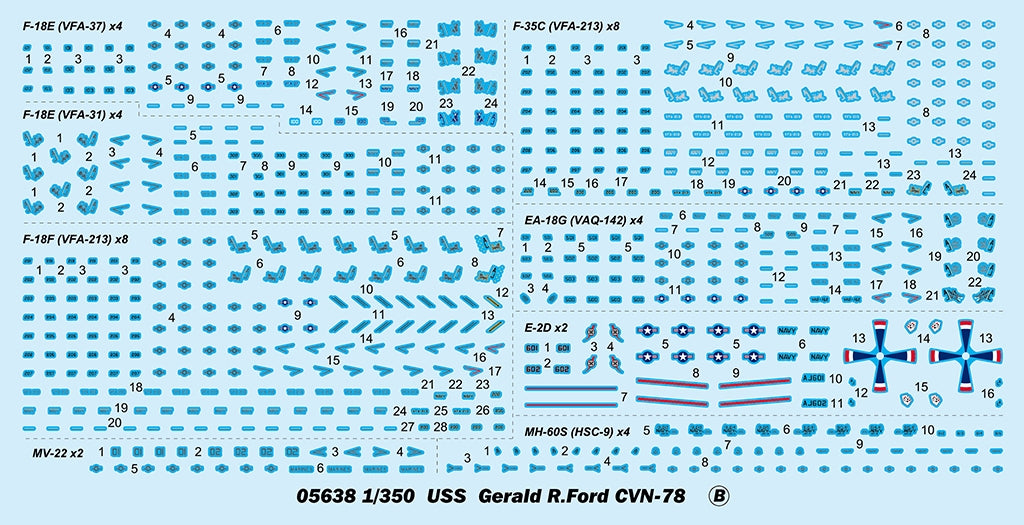 Trumpeter 05638 USS Gerald R.Ford CVN-78 1/350 – Bild 3