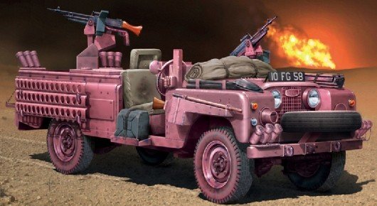 Italeri 6501 Land Rover SAS Pink Panther 1/35