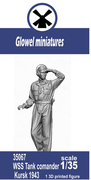 Glowel Miniatures 35067 WSS Tank commander Kursk 1943 (1 Figure, 3D Printed) 1/35