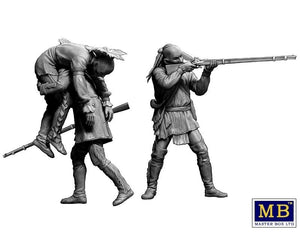 Master Box 35210 Wounded brother. Indian Wars series, 18th century. Kit No. 2 1/35 – immagine 4