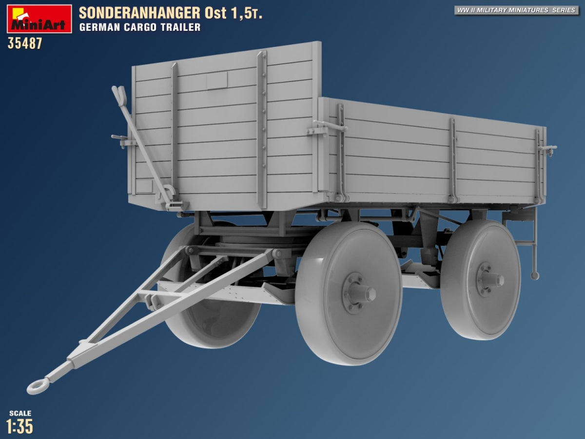 MiniArt 35487 Sonderanhanger 0st 1.5T. German Cargo Trailer 1/35 – image 9