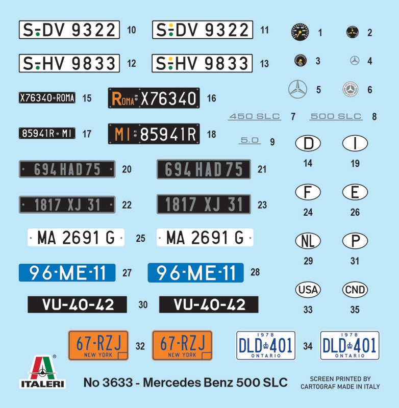 Italeri 3633 Mercedes Benz 500 SLC 1/72 – Bild 5