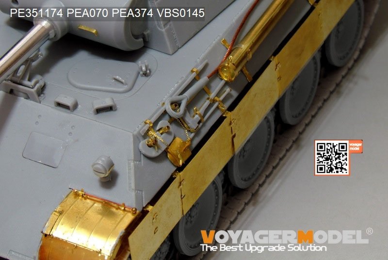 Voyager Model PE351174 WWII German Panther A early ver. Basic（For MENG TS-046）1/35 – obrázek 7