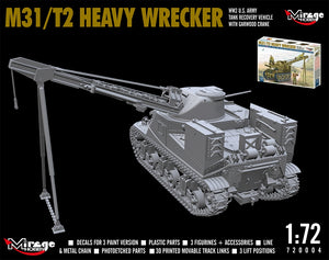 Mirage Hobby 720004 M31/T2 Heavy Wrecker WW2 US. Army 1/72 – immagine 3