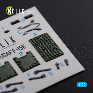 KELIK K72111 F-15E interior 3D decals for Academy kit 1/72 – image 10