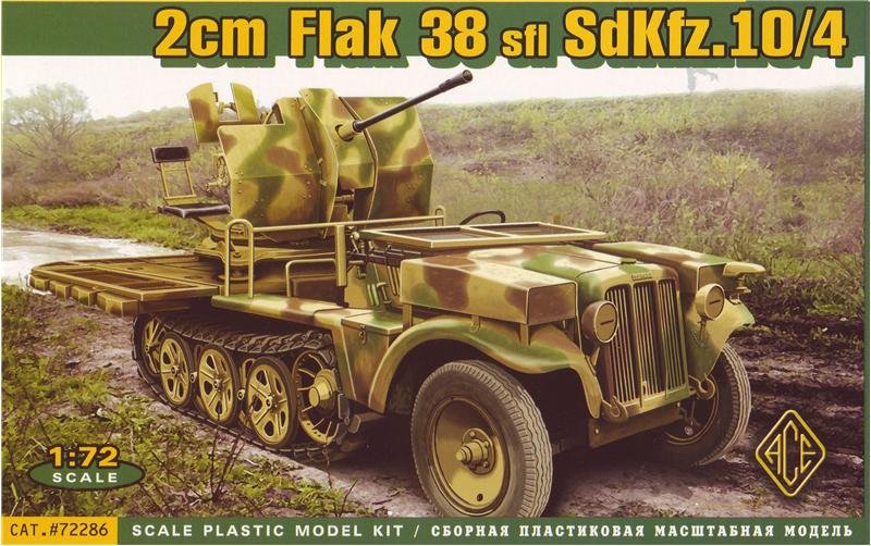 ACE 72286 2cm Flak 38 sfl SdKfz.10/4 1/72