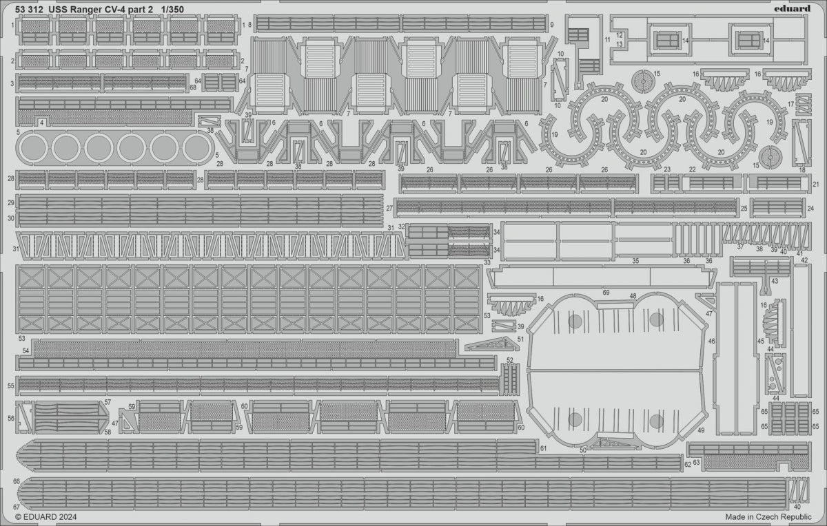 Eduard BIG5374 USS Ranger CV-4 TRUMPETER 1/350 – image 2