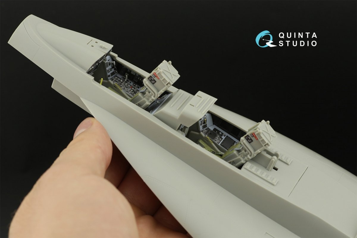 Quinta Studio QD32123 F/A-18F early 3D-Printed &amp;amp; colored Interior on decal paper (Trumpeter) 1/32 – Bild 13