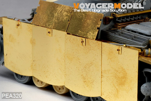 Voyager Model PEA320 WWII German StuG.III Ausf.G Final version Pivot-Mounting Swinging Type Hull Side Armor Skirts (For DRAGON) 1/35 – obrázek 7