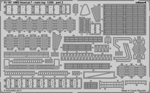 Eduard 53197 HMS Hood pt. 7 main top TRUMPETER 1/200 – image 2
