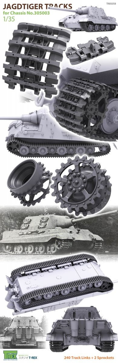 T-Rex Studio TR85058 Jagdtiger Tracks for Chassis No.305003 w/ Sprockets 1/35 – obrázek 2