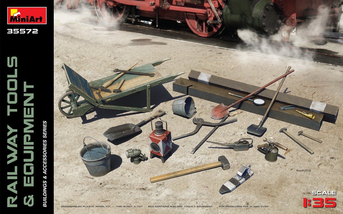 MiniArt 35572 RAILWAY TOOLS &amp;amp; EQUIPMENT 1/35