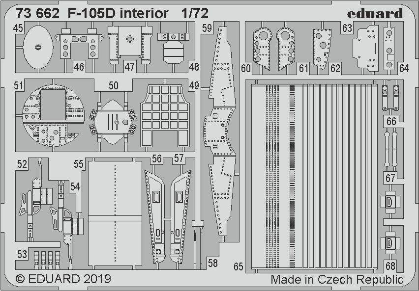 Eduard 73662 F-105D interior 1/72 TRUMPETER – Bild 2