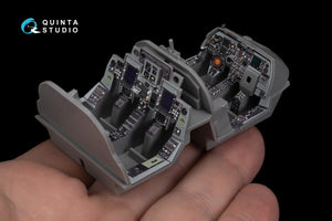 Quinta Studio QD48270 EA-6B Prowler (ICAP II) 3D-Printed &amp;amp; colored Interior on decal paper (Kinetic) 1/48 – image 12