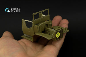 Quinta Studio QD35052 GMC CCKW 353 (open cab) 3D-Printed &amp;amp; colored Interior on decal paper (Tamiya) 1/35 – obrázek 3