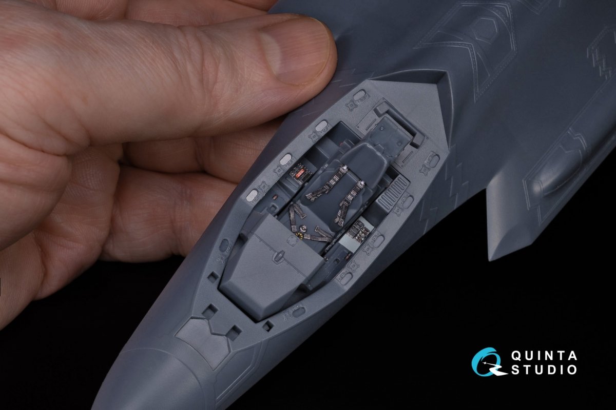 Quinta Studio QD48060 F-35A 3D-Printed &amp;amp; colored Interior on decal paper (Meng) 1/48 – Bild 6