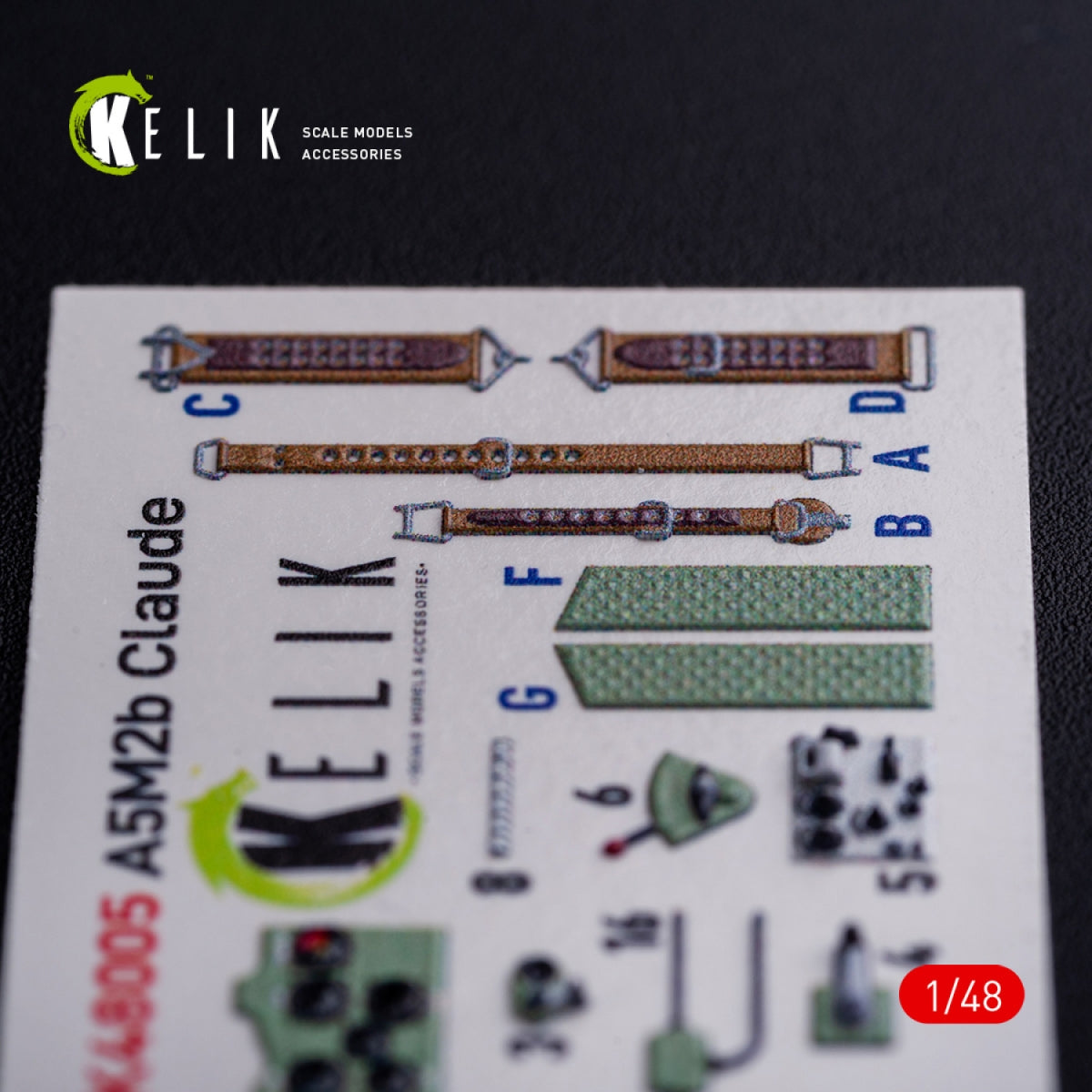 KELIK K48005 A5M2B Claude interior 3D decals for WingsyKits kit 1/48 – image 5