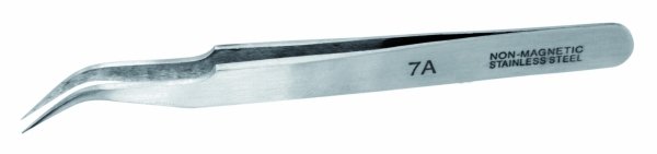Vallejo T12004 Stainless Steel Curved Tweezers No. 7