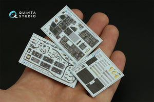 Quinta Studio QD32157 F-15C Late/F-15J late 3D-Printed &amp;amp; colored Interior on decal paper (Tamiya) 1/32 – image 2