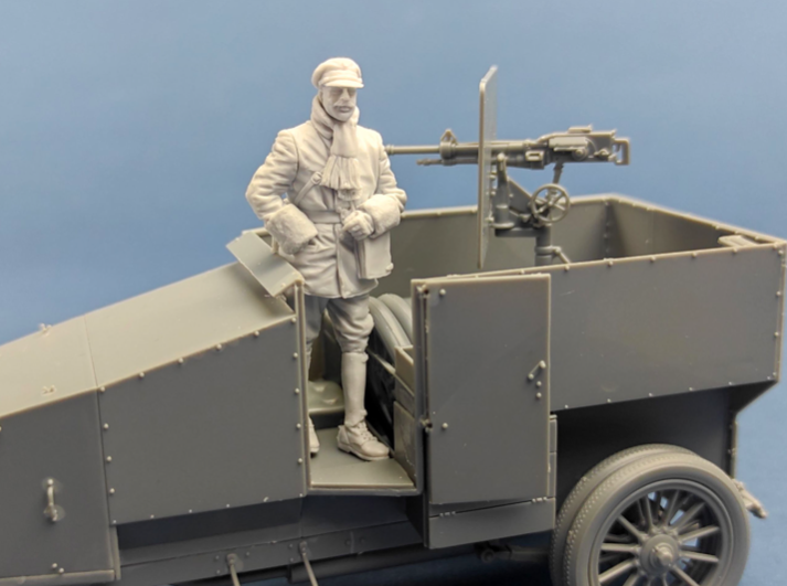 Copper State Models F35-035 French marine armored car officer 1/35 – obrázek 2