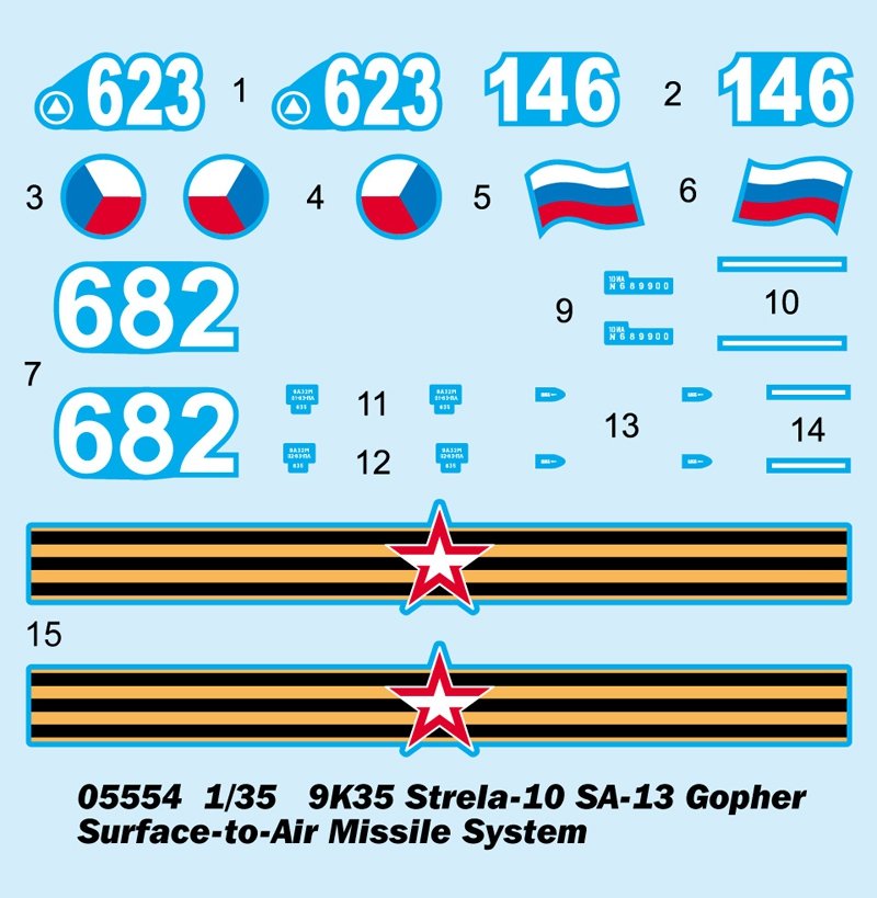 Trumpeter 05554 9K35 Strela-10 SA-13 Gopher Surface-to-Air Missile System 1/35 – Bild 3