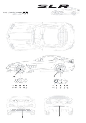 KA Models KE-24009 Mercedes SLR Detail-up Etched part 1/24 – obrázek 3