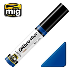 AMMO of Mig Jimenez 3504 Oilbrusher DARK BLUE - oil paint with brush