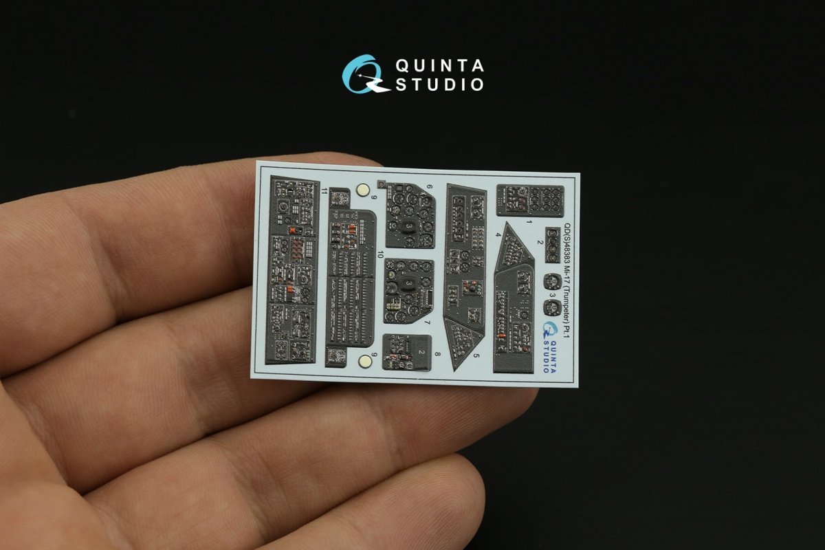 Quinta Studio QDS-48383 Mi-17 3D-Printed &amp;amp; colored Interior on decal paper (Trumpeter) (Small version) 1/48 – image 6
