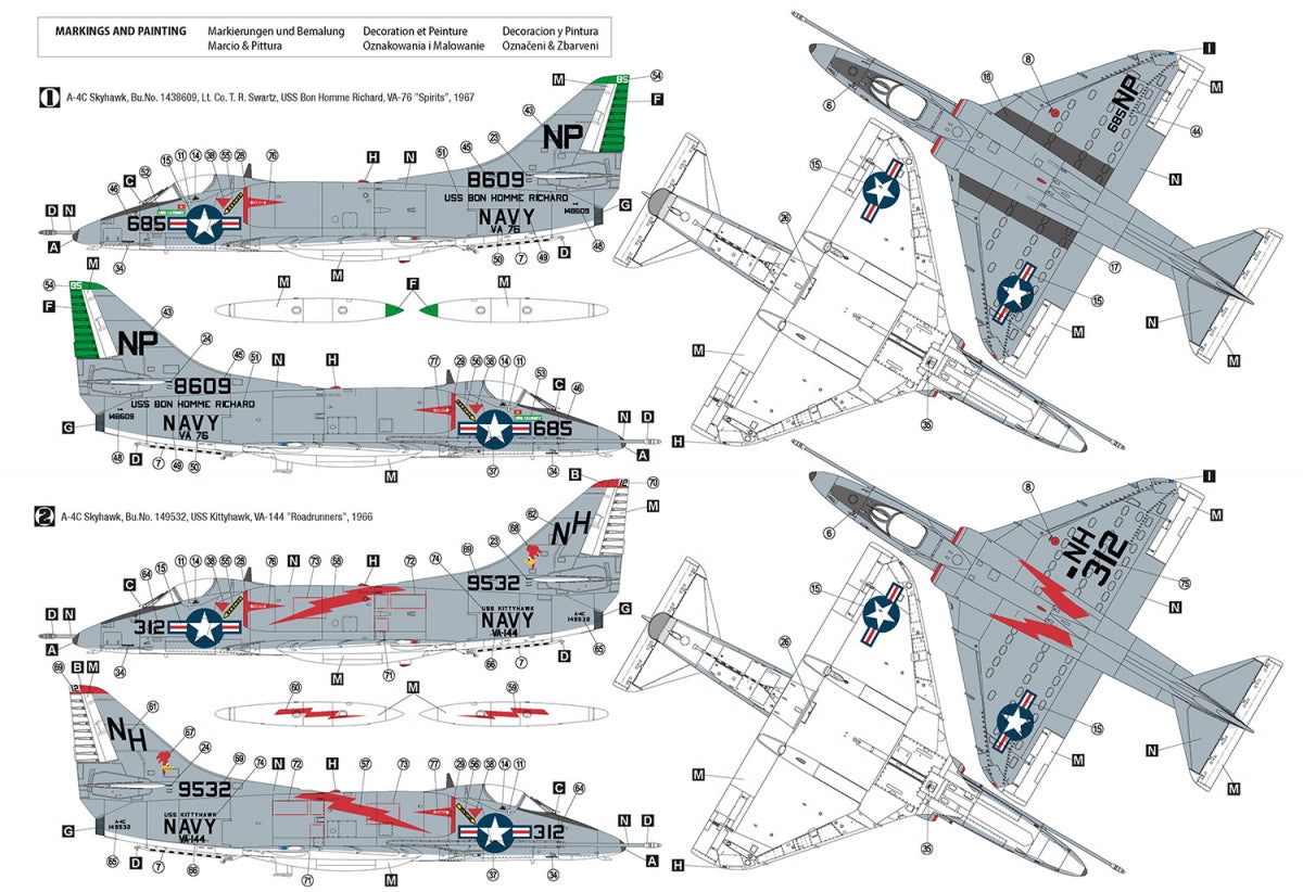 Hobby 2000 48032 Douglas A-4C Skyhawk (HASEGAWA + CARTOGRAF + MASKS) 1/48 – image 2
