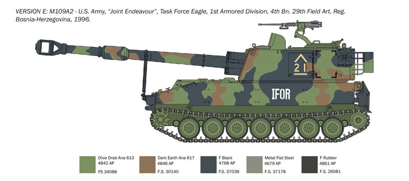 Italeri 6589 M109 A2/A3/G 1/35 – obrázek 6