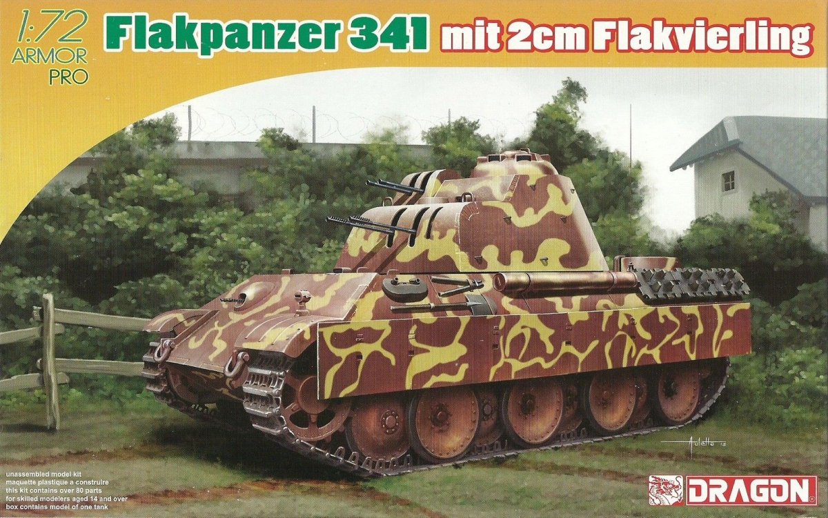 Dragon 7487 Flakpanzer 341 avec 2cm Flakvierling (1/72)