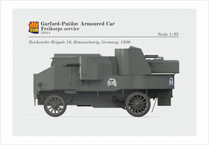 Copper State Models 35014 Garford-Putilov Armored Car, Freikorps Service 1/35 – image 3