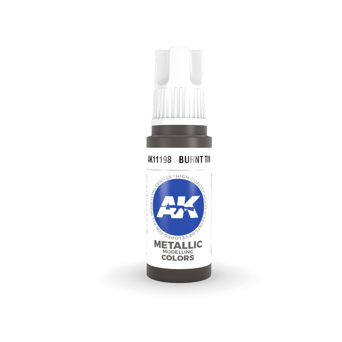 AK Interactive AK11198 BURNT TIN – METALLIC 17ml – image 2