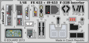 Eduard 49653 F-35B interior SA KITTY HAWK 1/48