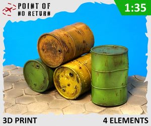Point of no Return 3523048 Stare Barrels 200l / Old Barrels 200l 1/35