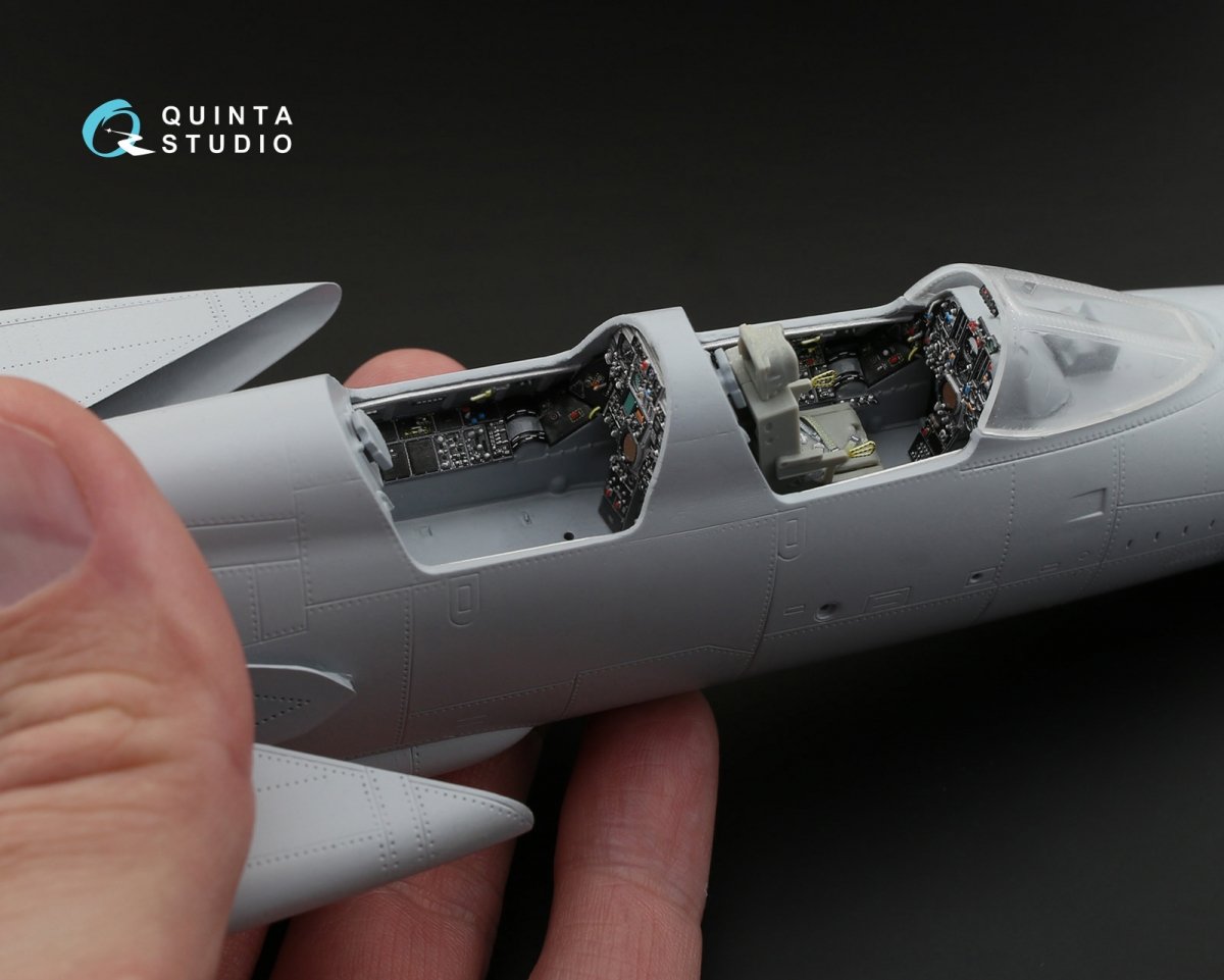 Quinta Studio QD48073 F-105G 3D-Printed &amp;amp; colored Interior on decal paper (for HobbyBoss kit) 1/48 – Bild 9
