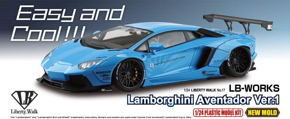 Aoshima 05989 LB-WORKS Lamborghini Aventador Ver.1 1/24 – Bild 5