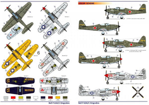 Dora Wings 14401 BELL P-63A P-63C KINGCOBRA Fighter DOUBLE KIT 1/144 – obrázek 8