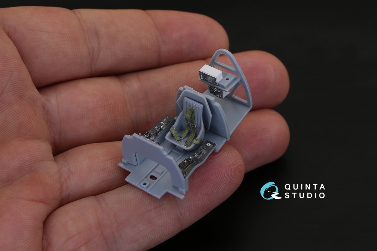 Quinta Studio QD48023 La-9 3D-Printed &amp;amp; colored Interior on decal paper (for ARK kit) 1/48 – image 6
